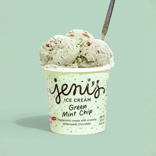 Green Mint Chip Pint Jeni's Splendid Ice Creams