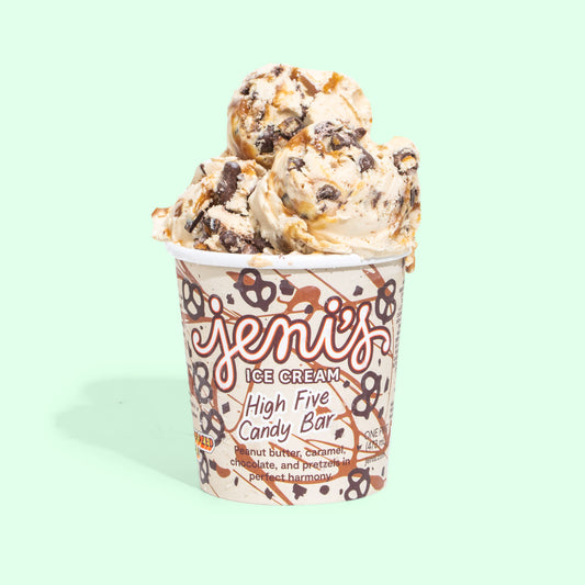 High Five Candy Bar Pint Jeni's Splendid Ice Creams
